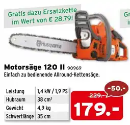 Salzburger Lagerhaus Motorsäge 120 II Angebot
