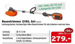 Salzburger Lagerhaus Rasentrimmer 215iL Set Angebot