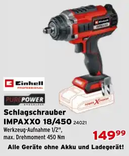 Salzburger Lagerhaus Schlagschrauber IMPAXXO 18/450 Angebot