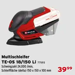 Salzburger Lagerhaus Multischleifer TE-OS 18/150 Li Angebot
