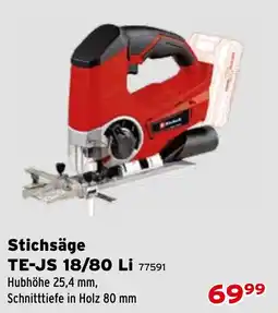 Salzburger Lagerhaus Stichsäge TE-JS 18/80 Li Angebot