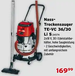 Salzburger Lagerhaus Nass- Trockensauger TE-VC 36/30 Angebot