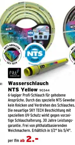 Salzburger Lagerhaus Wasserschlauch NTS Yellow Angebot