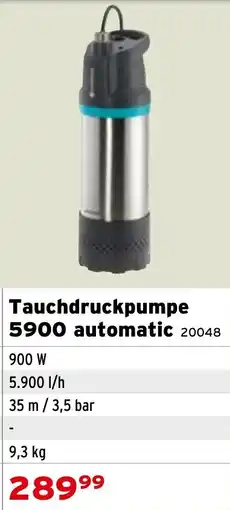 Salzburger Lagerhaus Tauchdruckpumpe 5900 automatic Angebot