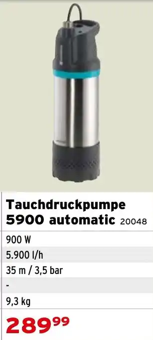 Salzburger Lagerhaus Tauchdruckpumpe 5900 automatic Angebot