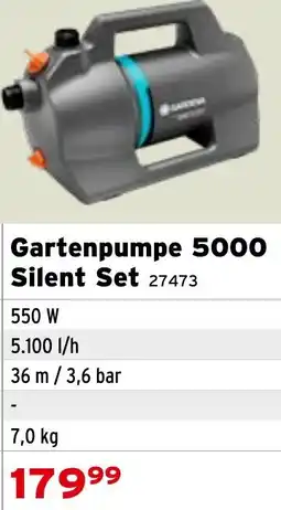 Salzburger Lagerhaus Gartenpumpe 5000 Silent Set Angebot