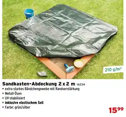 Salzburger Lagerhaus Sandkasten-Abdeckung 2x2 m Angebot