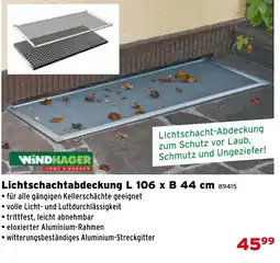 Salzburger Lagerhaus Lichtschachtabdeckung L 106 x B 44 cm Angebot