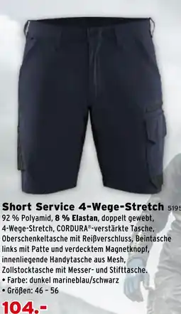 Salzburger Lagerhaus Short Service 4-Wege-Stretch Angebot