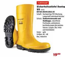 Salzburger Lagerhaus Sicherheitsstiefel Dunlop S5 Angebot