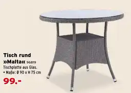 Salzburger Lagerhaus Tisch rund Malta Angebot