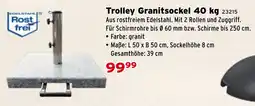 Salzburger Lagerhaus Trolley Granitsockel Angebot