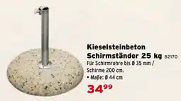 Salzburger Lagerhaus Kieselsteinbeton Schirmständer Angebot