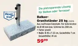Salzburger Lagerhaus Balkon- Granitständer Angebot