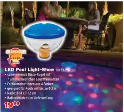 Salzburger Lagerhaus LED Pool Light-Show Angebot