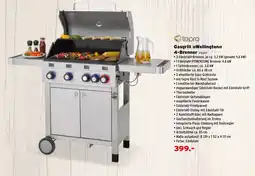 Salzburger Lagerhaus tepro Gasgrill Wellington 4-Brenner Angebot