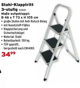 Salzburger Lagerhaus Stahl-Klapptritt 3-stufig Angebot