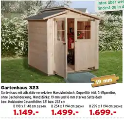 Salzburger Lagerhaus Gartenhaus 323 Angebot