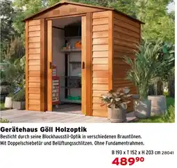 Salzburger Lagerhaus Gerätehaus Göll Holzoptik Angebot