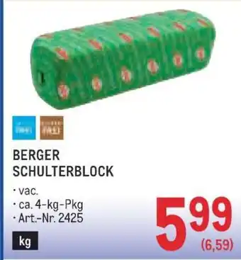 Metro Berger Schulterblock Angebot