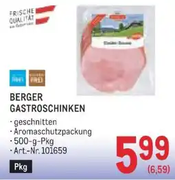 Metro BERGER GASTROSCHINKEN Angebot