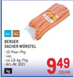 Metro BERGER SACHER WÜRSTEL Angebot