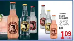 Metro Thomas henry limonade Angebot