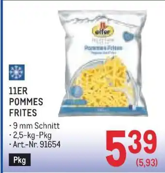 Metro 11er Pommes Frites Angebot