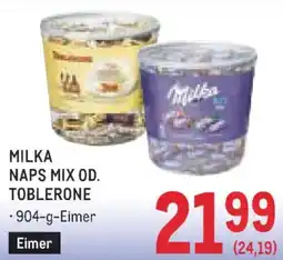 Metro Milka naps mix od. toblerone Angebot