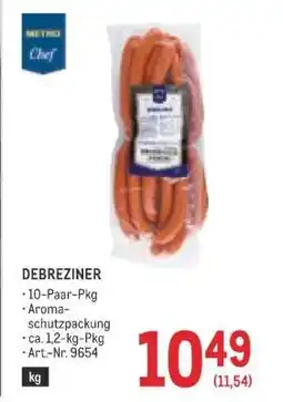 Metro DEBREZINER Angebot