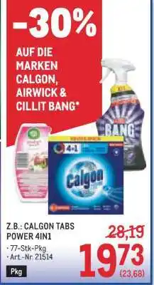 Metro Calgon tabs power 4in1 Angebot