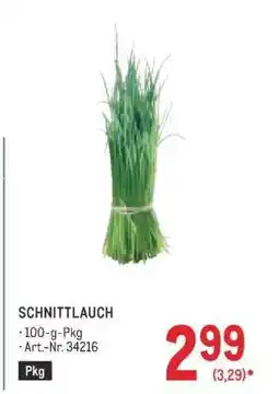 Metro SCHNITTLAUCH Angebot
