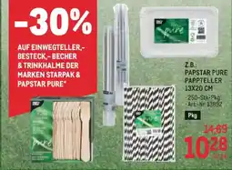 Metro Z.b.: papstar pure pappteller 13x20 cm Angebot