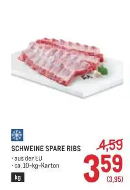 Metro Schweine Spare Ribs Angebot
