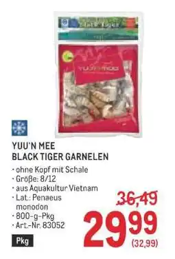 Metro YUU'N MEE BLACK TIGER GARNELEN Angebot