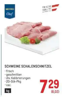 Metro Schweine Schalenschnitzel Angebot