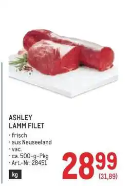 Metro Ashley Lamm Filet Angebot