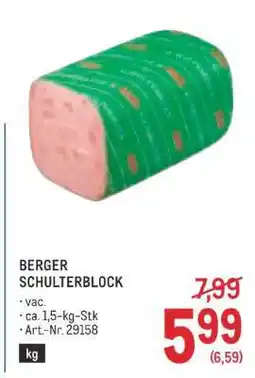 Metro Berger Schulterblock Angebot