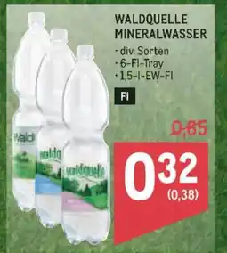 Metro Waldquelle mineralwasser Angebot