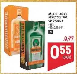 Metro JÄGERMEISTER KRÄUTERLIKÖR OD. ORANGE Angebot