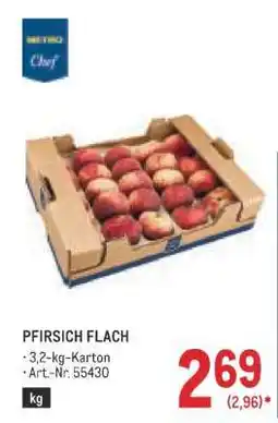 Metro PFIRSICH FLACH Angebot