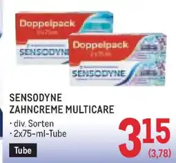 Metro Sensodyne zahncreme multicare Angebot