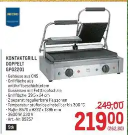 Metro KONTAKTGRILL DOPPELT GPG2201 Angebot