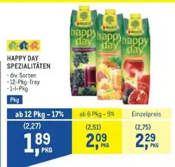 Metro Happy Day Spezialitäten Angebot