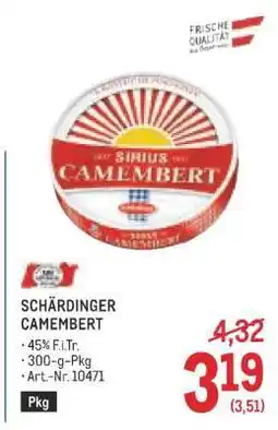 Metro Schärdinger Camembert Angebot