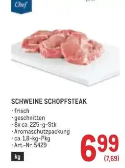 Metro SCHWEINE SCHOPFSTEAK Angebot