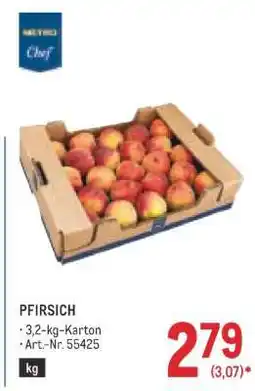 Metro PFIRSICH Angebot