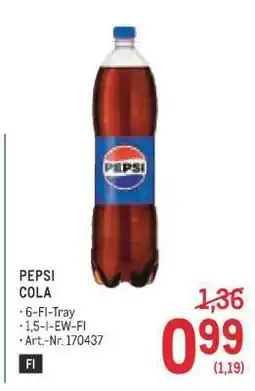 Metro Pepsi Cola Angebot