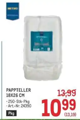 Metro PAPPTELLER Angebot