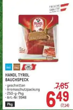 Metro HANDL TYROL BAUCHSPECK Angebot